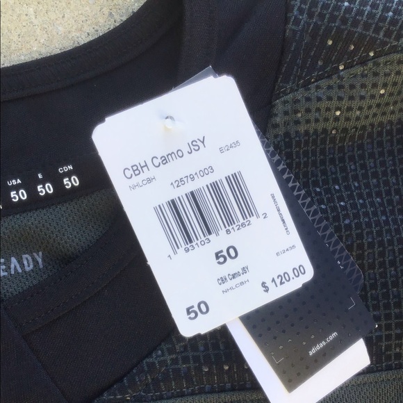 NWT Adidas Chicago Blackhawks Men’s Hockey Jersey Camo Salute to Service Size 50 - Picture 5 of 8